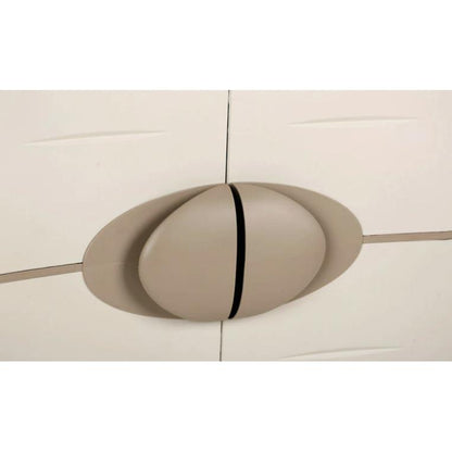Armário de Vassouras 90 cm Space Saver Plastiken Bege