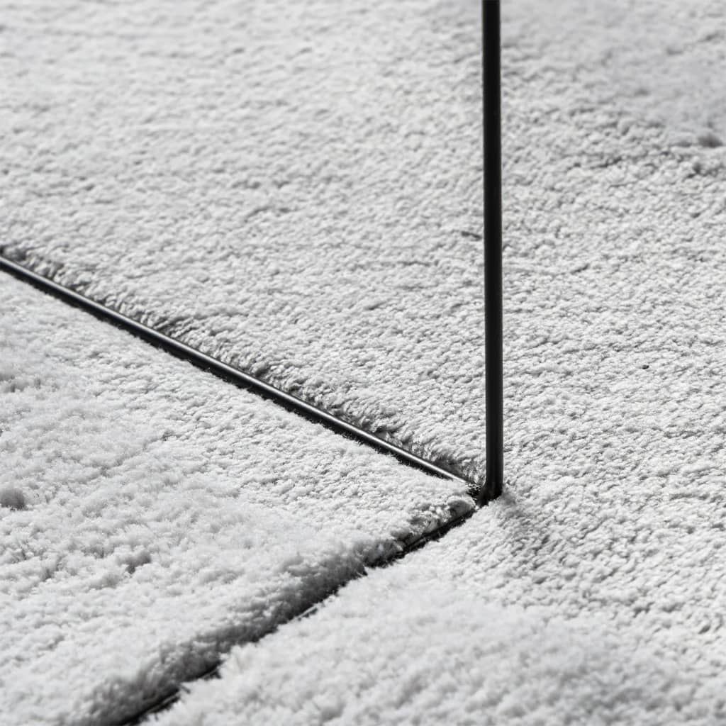 Alfombra De Pelo Corto Suave Lavable Huarte Gris Ø 200 Cm / Vetonek_3