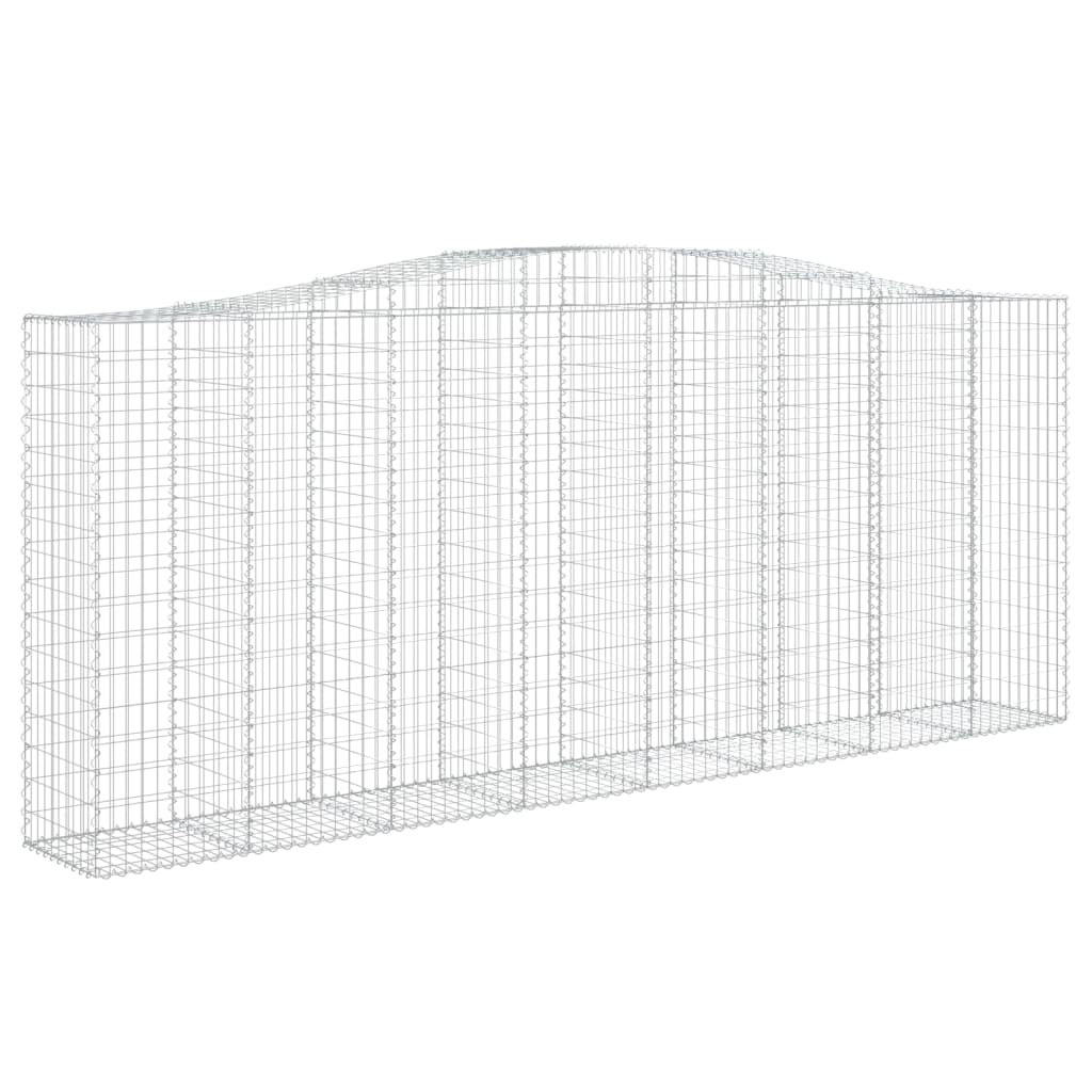 Cestas De Gaviones 9 Uds Forma De Arco Hierro 400x50x160/180 Cm_2