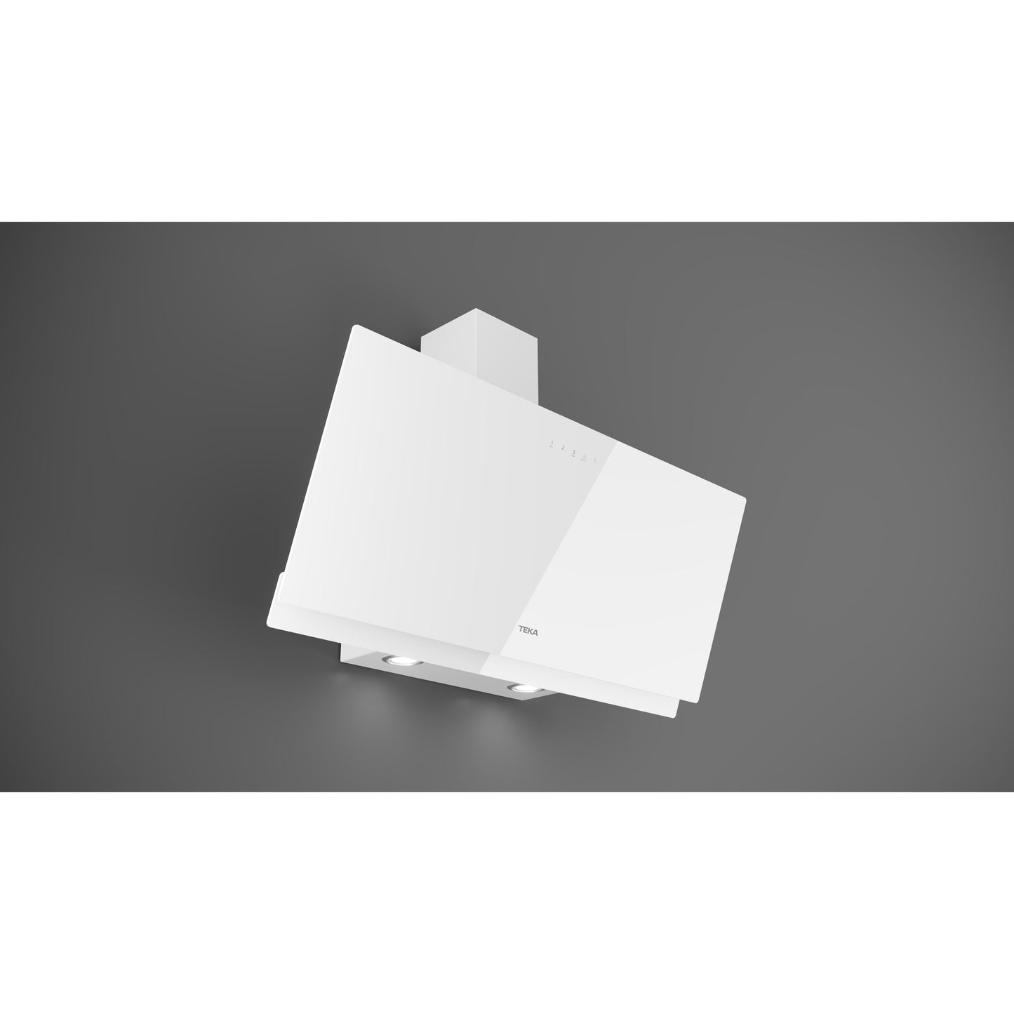 Exaustor decorativo Teka DVN vertical touch com aspiração perimetral na cor branco