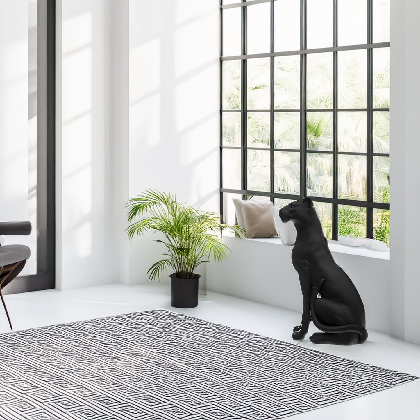 Wellhome Figura Pantera De Resina_2
