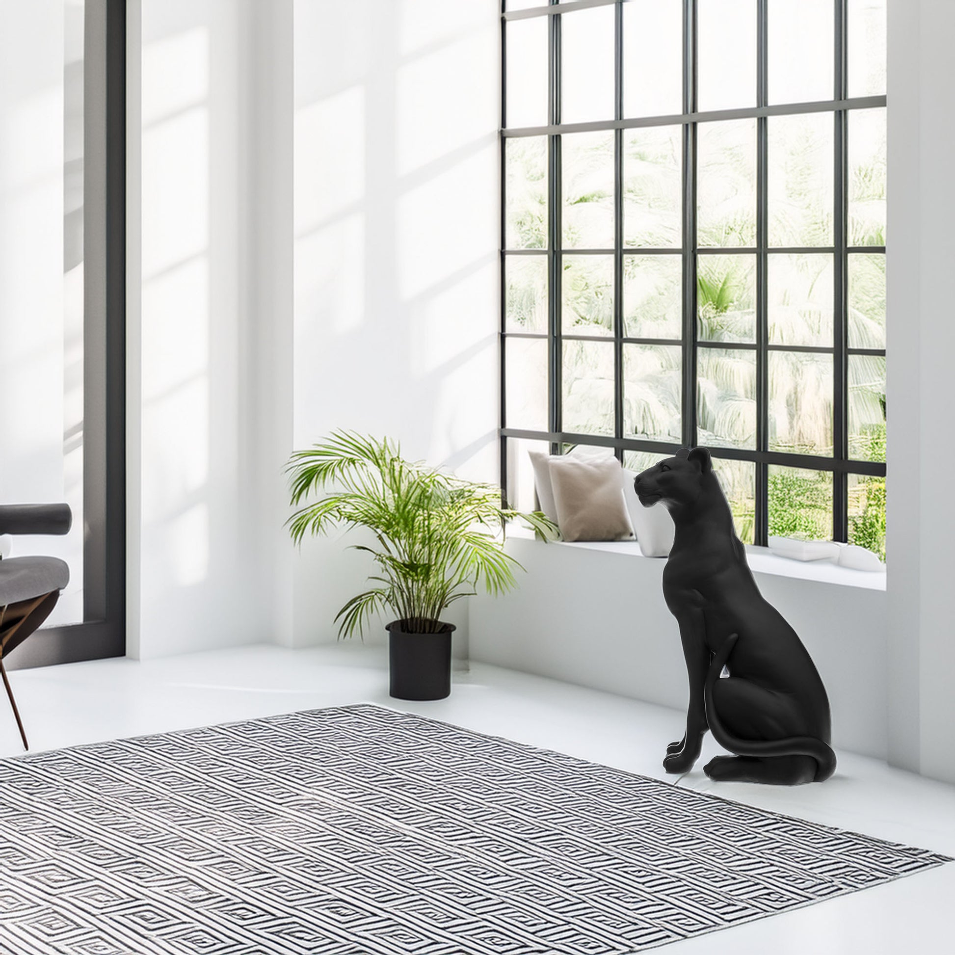 Wellhome Figura Pantera De Resina_2