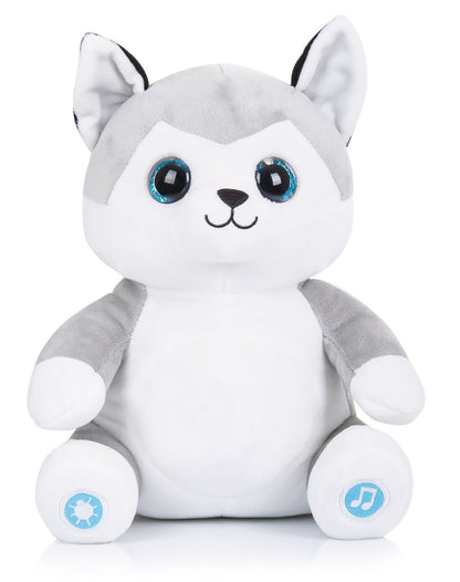 Peluche Musical Y Lámpara De Noche Para Bebés Recién Nacidos Huskey_0