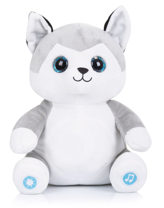 Peluche Musical Y Lámpara De Noche Para Bebés Recién Nacidos Huskey_0