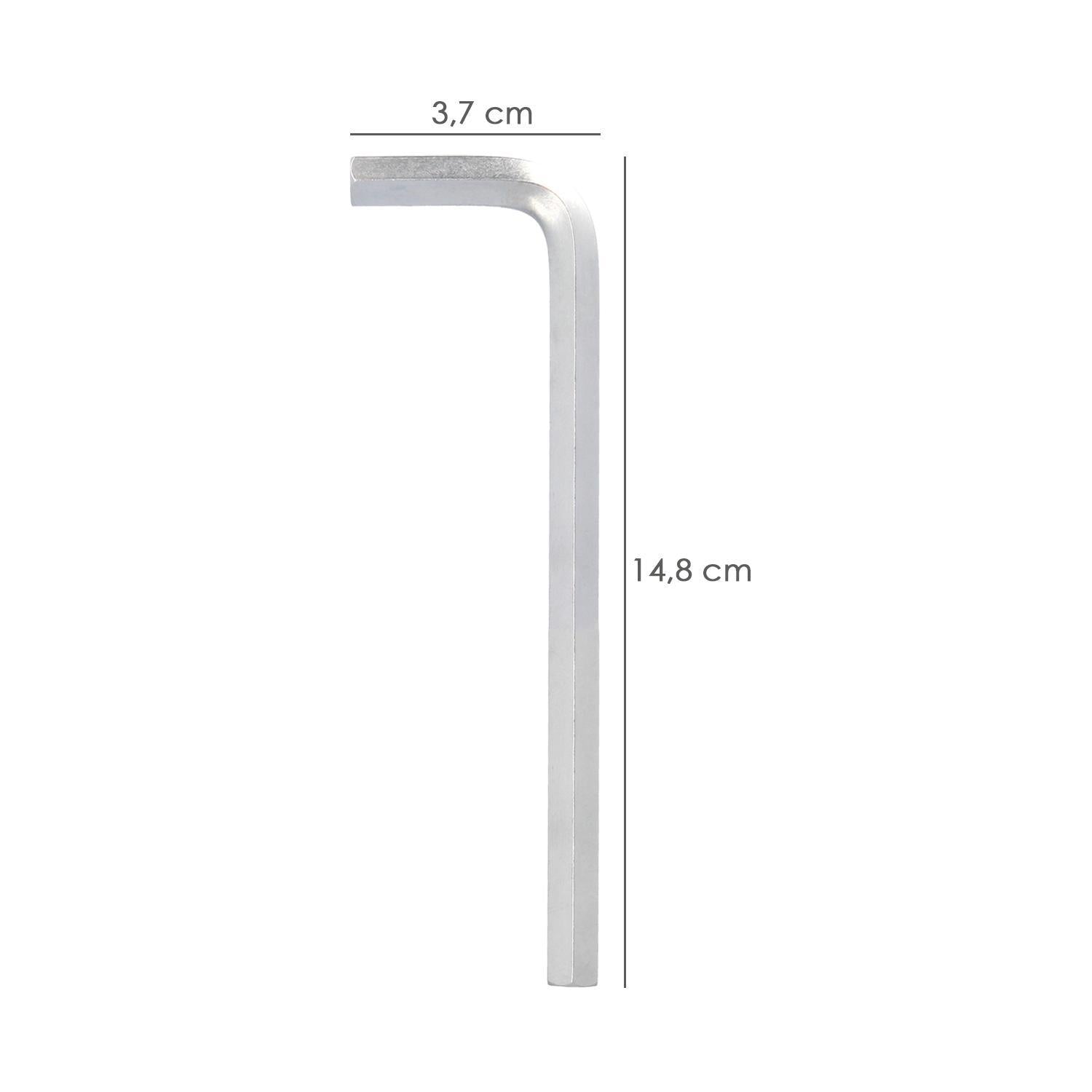 Llave Allen Larga Acero Cromo Vanadio Profesional 7,0 Mm. Llave Hexagonal, Llave Allen Taller Mecanica, Llave Allen Bricolaje_1