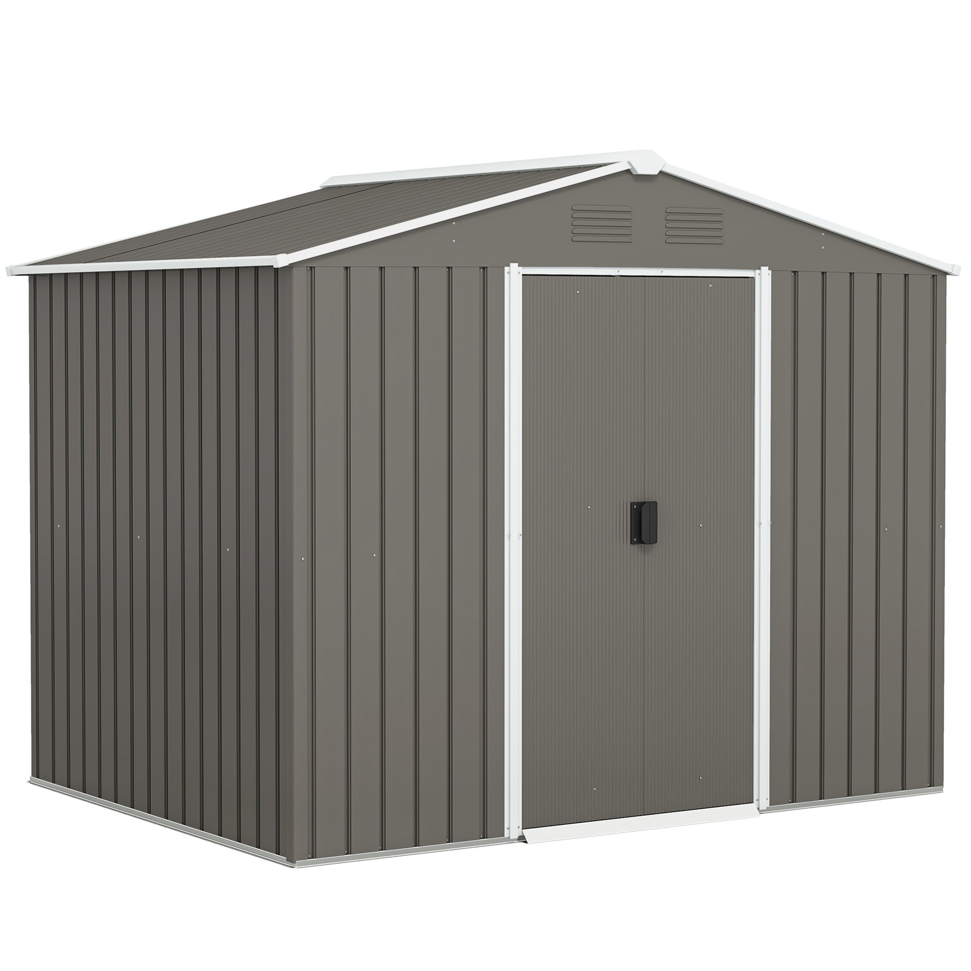 Outsunny Caseta De Jardín Exterior 3,6 M² 236x174x190 Cm Con Puertas Correderas_0
