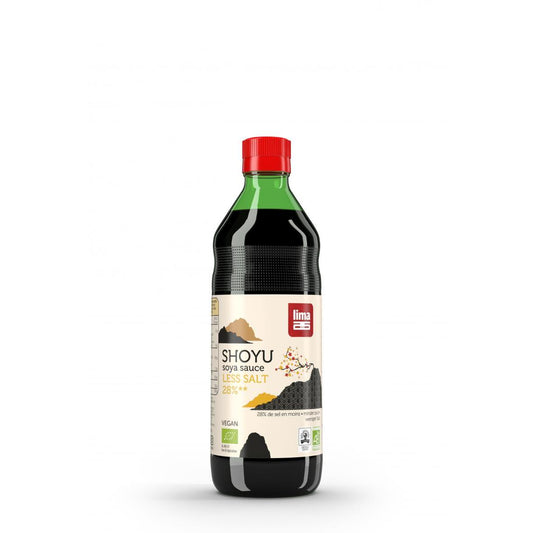 Molho de soja Shoyu 28% menos sal e limão 250 ml