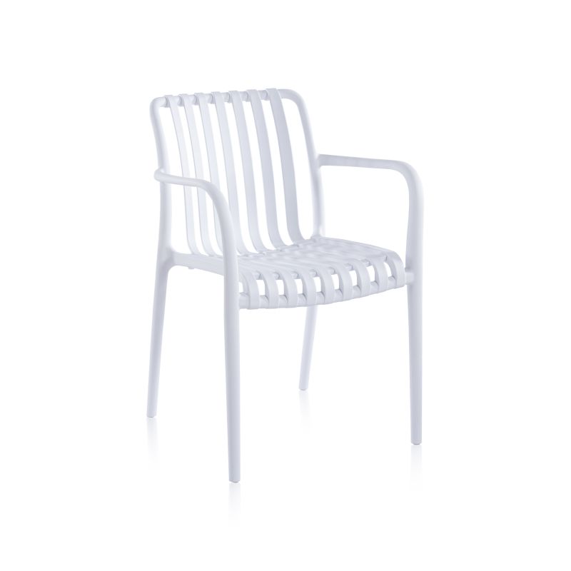 Pack 4 Sillas De Exterior Jamie Arm Polipropileno, Blanco, 57,5 X 81 X 55,5_3