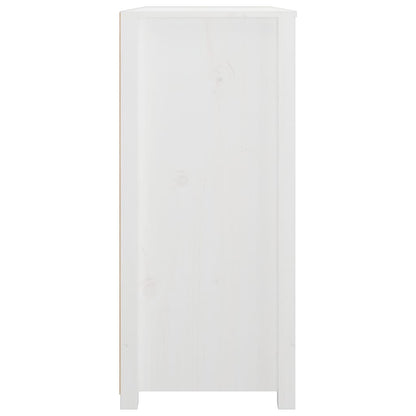 Armario Auxiliar Madera Maciza De Pino Blanco 100x40x90 Cm / Vetonek_3