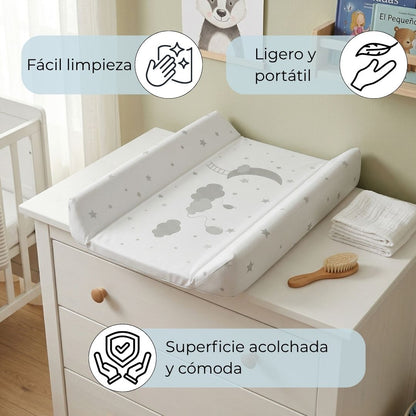 Cambiador Fijo Para Bebé, Modelo Estrellas Y Luna Bathby_4