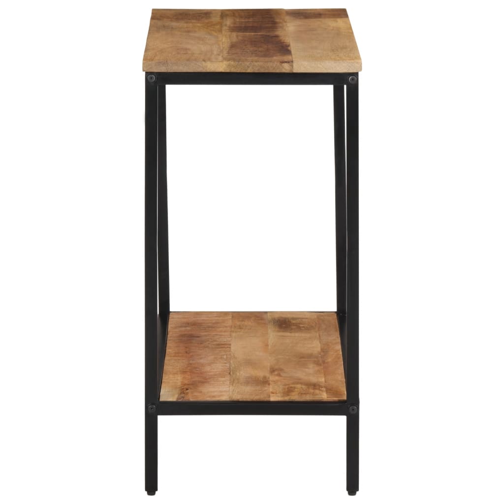 Mesa Consola Madera Maciza De Mango Rugosa 70x35x70 Cm_1