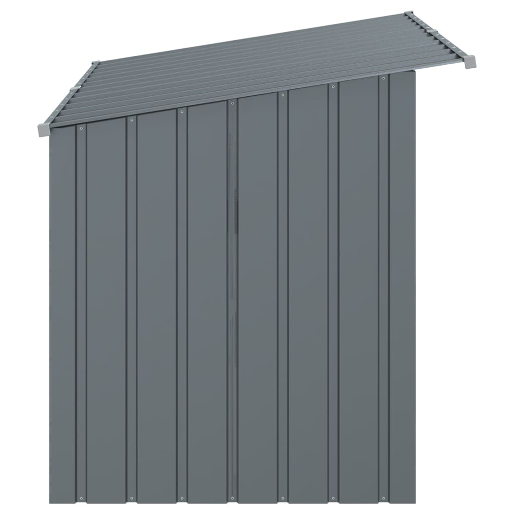 Caseta Perros Con Tejado Acero Galvanizado Gris 153x91x110 Cm_4