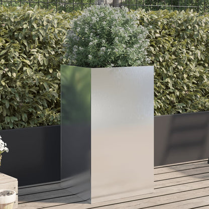 Jardinera De Acero Inoxidable Plateado 42x38x75 Cm_1