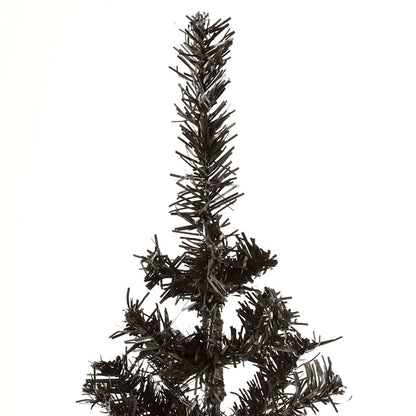 Vidaxl Árbol De Navidad Delgado Negro 150 Cm_3