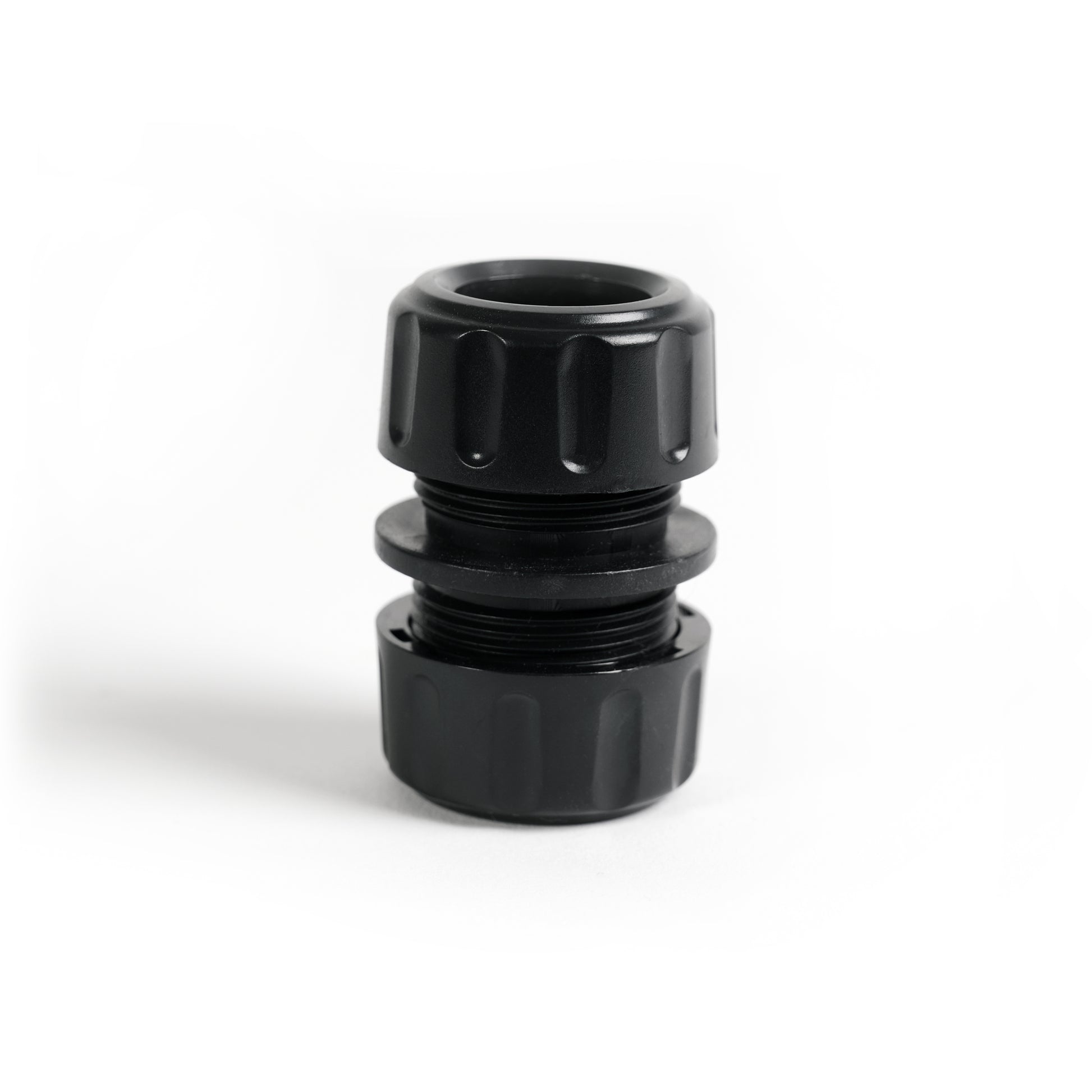 Conector De Manguera - Doble, Plástico, Negro, 5,5 X 3,5 X 3 Cm