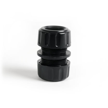 Conector De Manguera - Doble, Plástico, Negro, 5,5 X 3,5 X 3 Cm