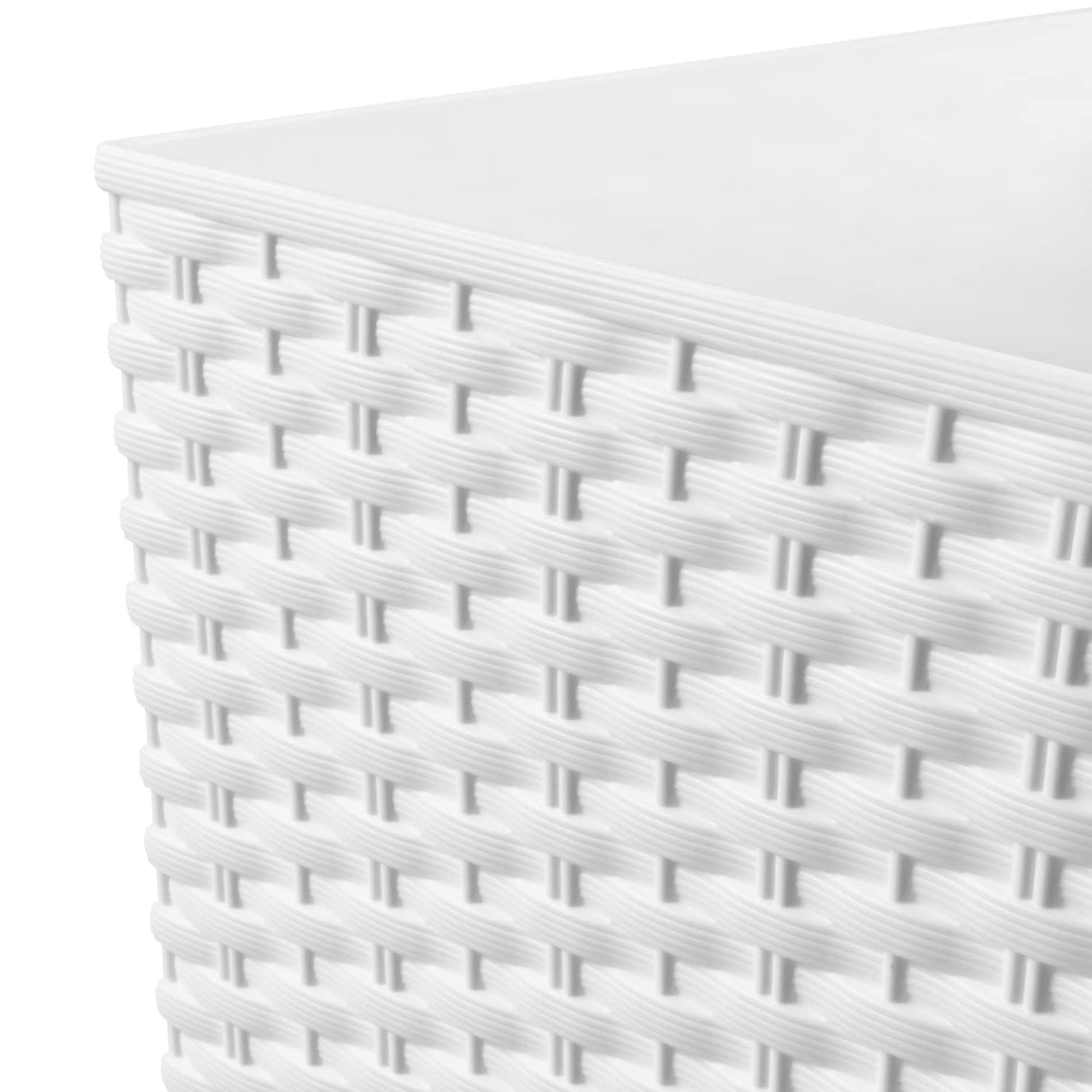Maceta Rato De 26,6 Litros Con Inserto 26,5 X 26,5 X 50 Cm En Color Blanco_5