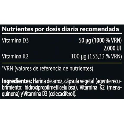 DKbull Vitaminas D3 + K2 Paleobull 60 cápsulas