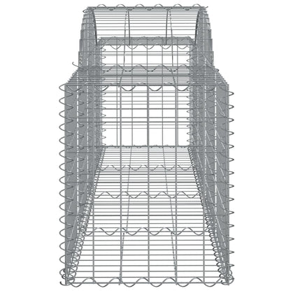 Cestas De Gaviones 30 Uds Forma De Arco Hierro 200x50x60/80 Cm_4