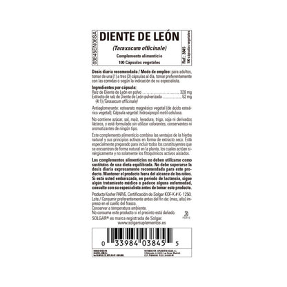 Dente-de-leão, 100 cápsulas de 520mg