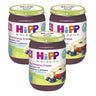Embalagem x 3 Pote de maçã biológica, morango, banana e framboesa +4 meses HiPP 125g