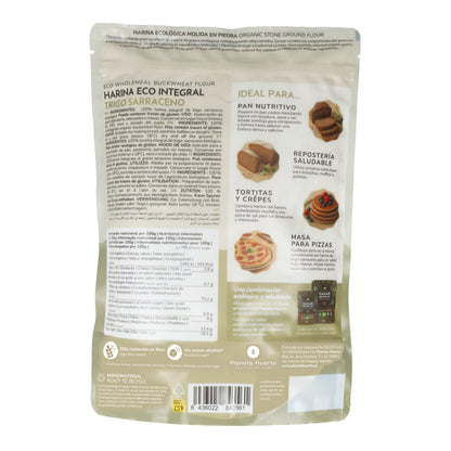 Farinha de trigo sarraceno integral Eco Planeta Huerto 800 g