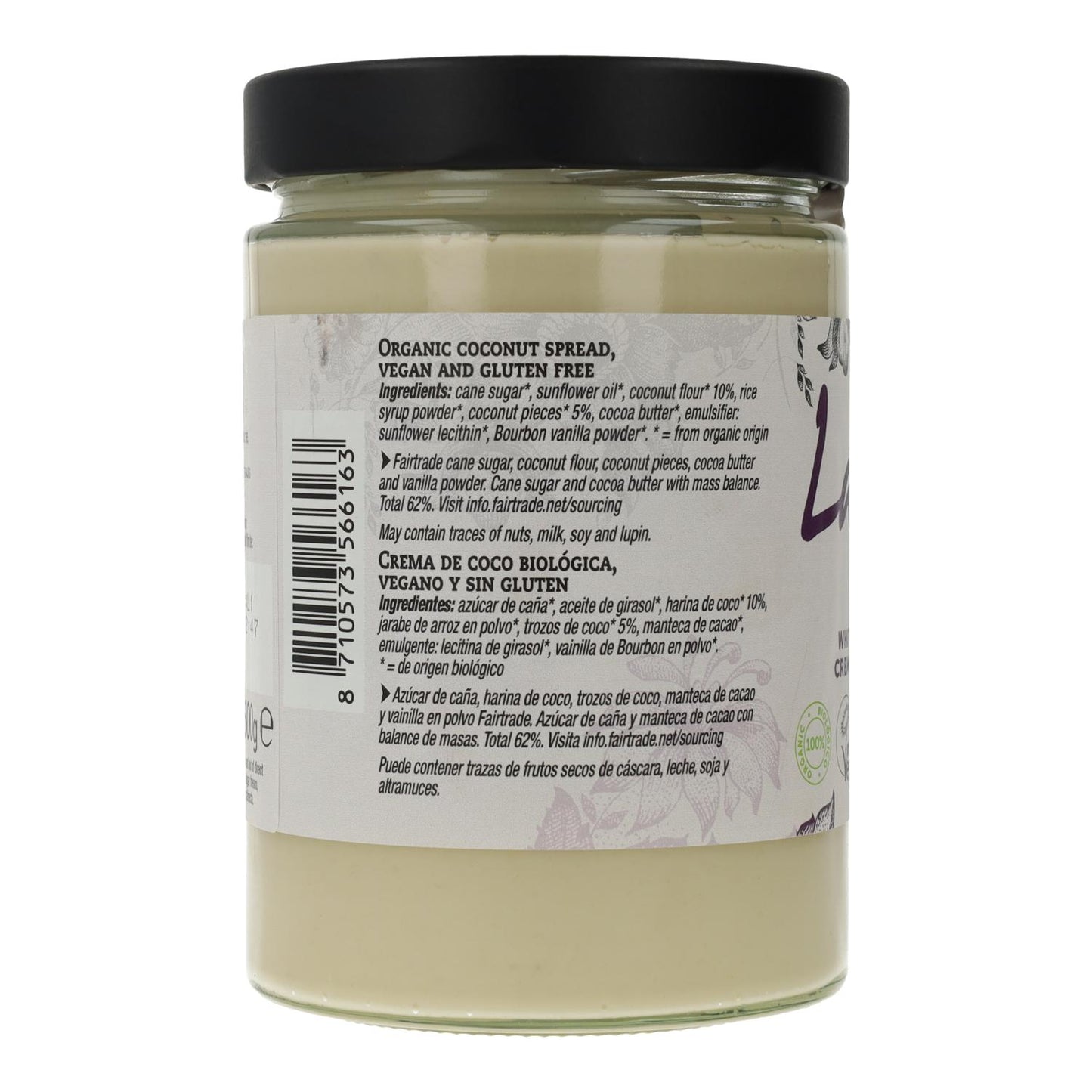 La Vida Vegan Creme Branco com Coco, 600 g