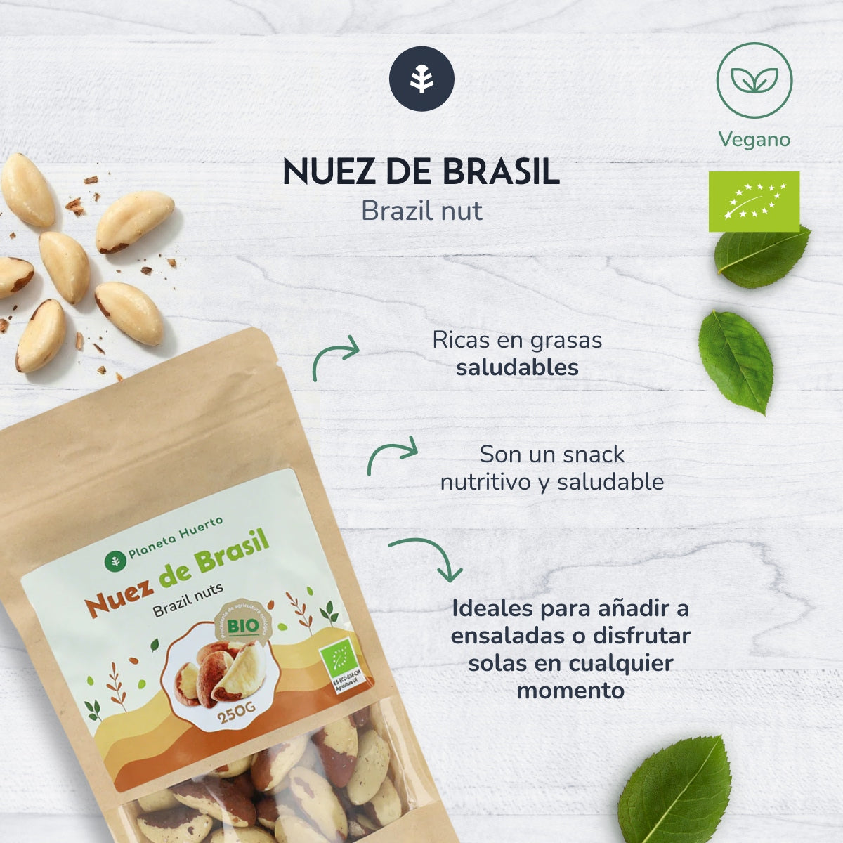 Nuez de Brasil ECO Planeta Huerto 250 g