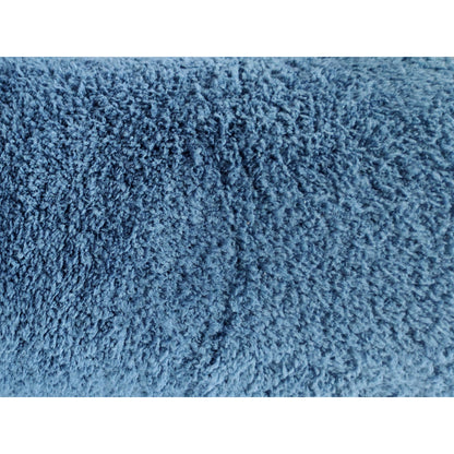 Alfombra Microfibra Salón, Baño, Dormitorio Azul Liso Pelo Suave 80x120cm- Decoración- Mobiliario Hogar_1