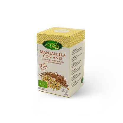 Camomila com Anis Artemis, 20 filtros.