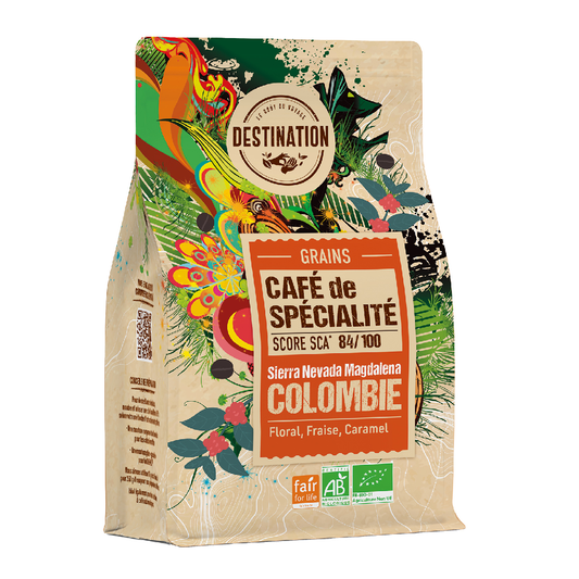 Grãos de café especiais BIO Destination Colombianos 180 g