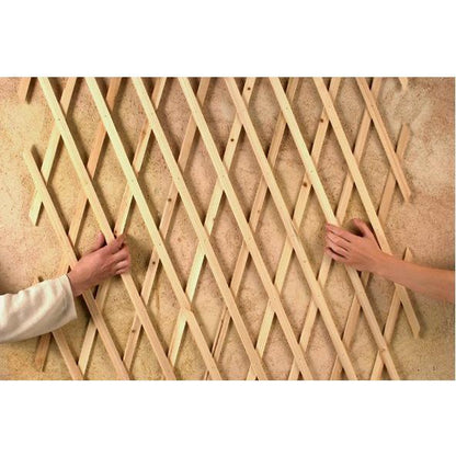 Trelliwood Nortene treliça extensível de madeira 1x2 m