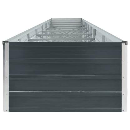 Arriate De Acero Galvanizado Gris Antracita 600x80x45 Cm_4