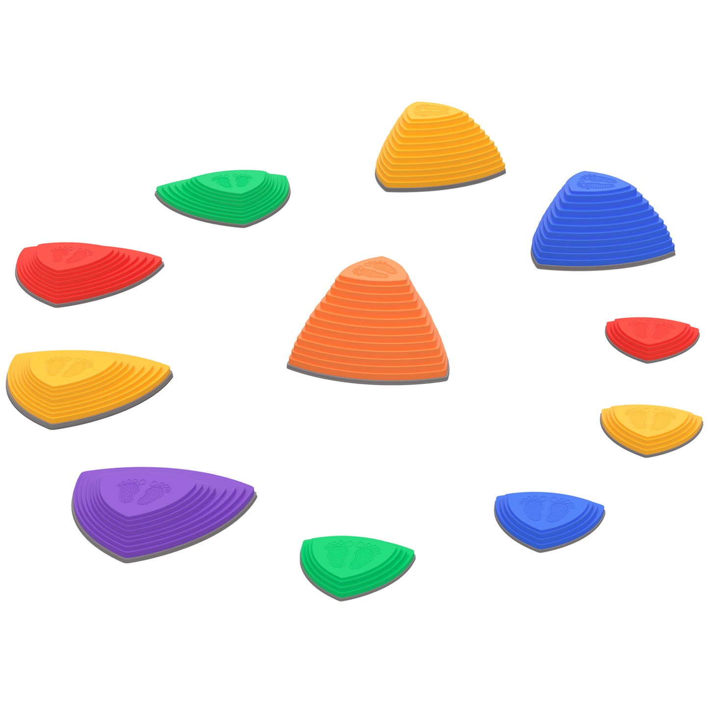 Zonekiz Piedras De Equilibrio Para Niños De 11 Piezas 40,5x40,5x20 Cm Multicolor_0