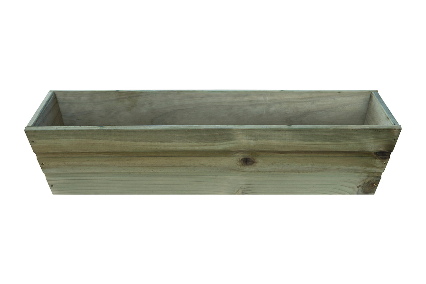 Jardinera De Balcon Recta De Madera Autoclave De 80 X 20 X 19,5 Cm 18l + Bolsa Geotextil_1