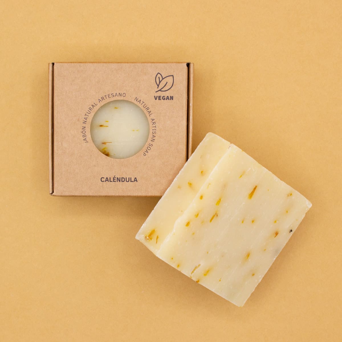 Jabón Natural Artesano de Caléndula Labnatur 100 g | Calma y Protege | Piel Sensible | Vegano_2