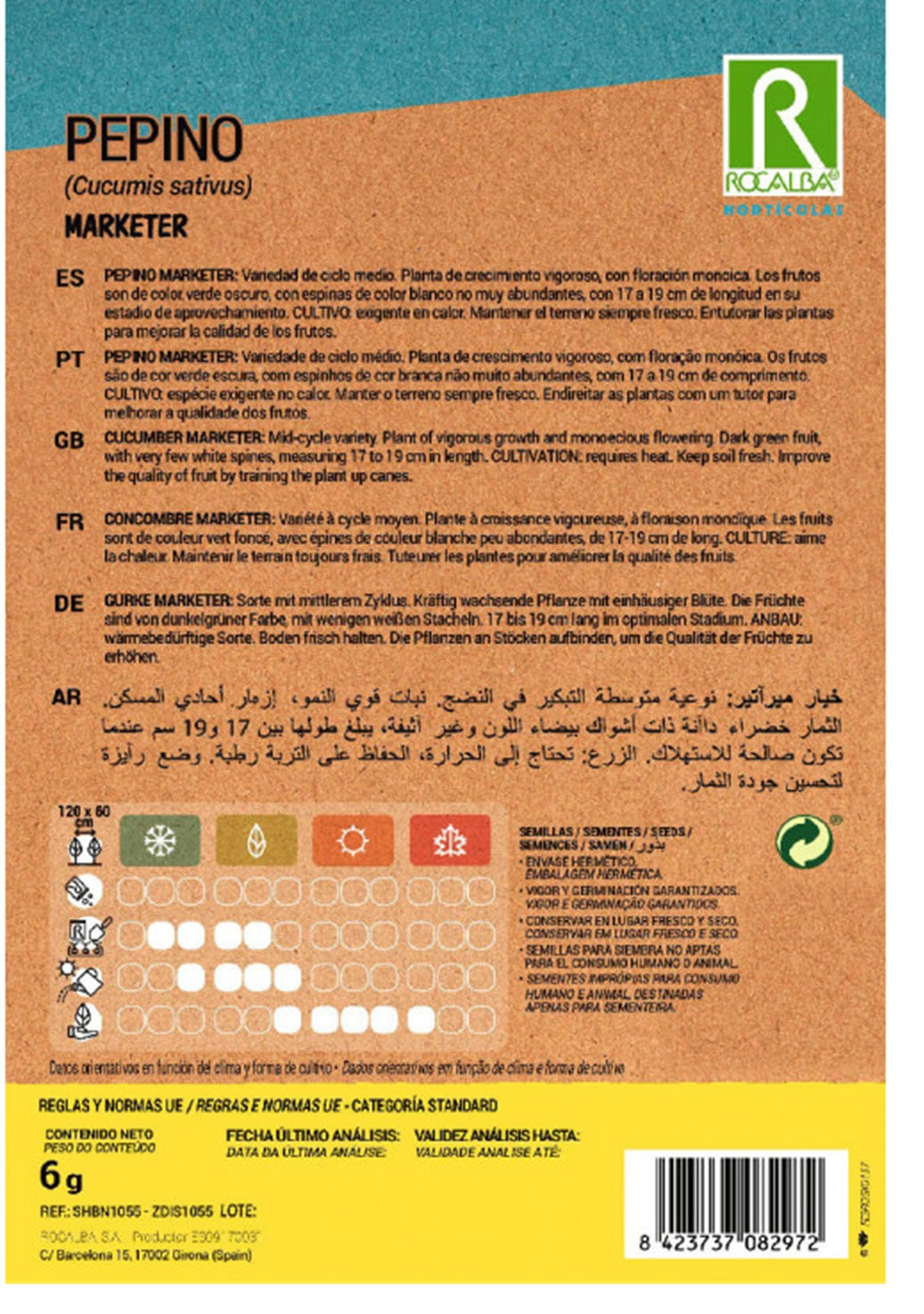 Semillas Pepino Marketer 6g_1