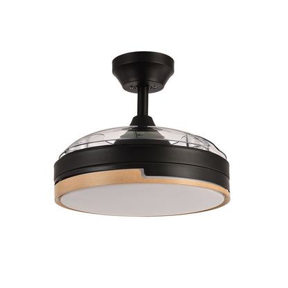 Ventilador Dc 48w Olimpia Negro/madera 3aspas 91d 4800 Lm 6vel 3000k,4500k,6000k, Remoto+temporizador+memoria_1
