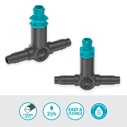 Gotejador de esfera interline Gardena Microdripsystem 2 l/h, 10 unid.