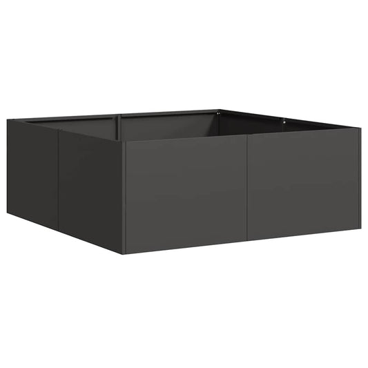 Jardinera Acero Negro 80x80x30 Cm_0