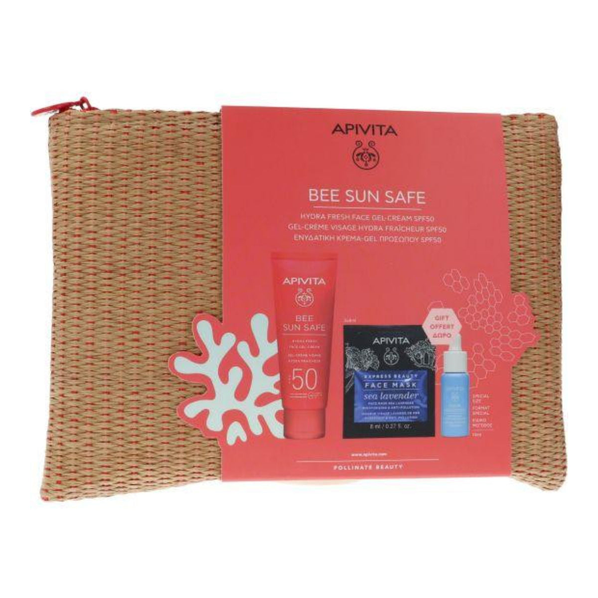 Creme anti-envelhecimento e anti-manchas Apivita FPS 50 + Gift Express Beauty e produto de limpeza facial