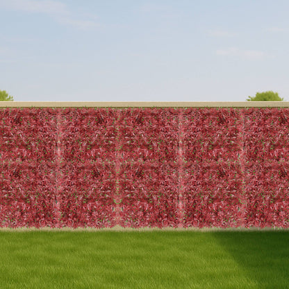 Jardín Vertical Artificial 100x100cm Well Home Con Flores Rosas Y Verdes_3