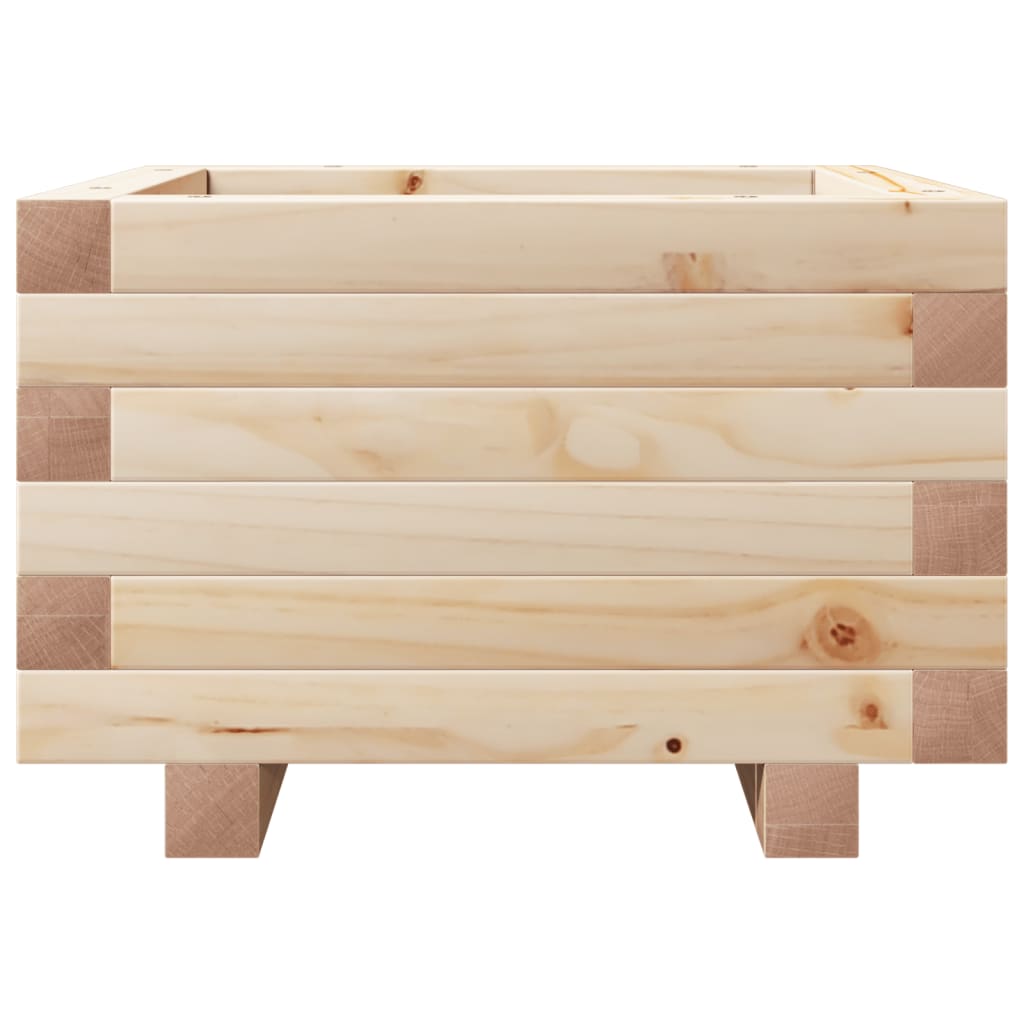 Jardinera De Madera Maciza De Pino 40x40x26,5 Cm_4