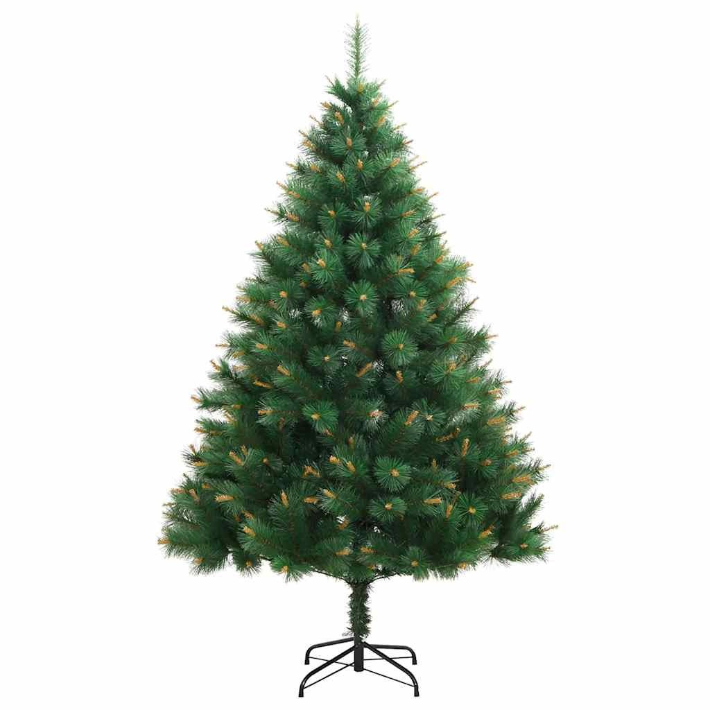 Vidaxl Árbol De Navidad Artificial Con Bisagras 150 Led Y Bolas 150 Cm_4