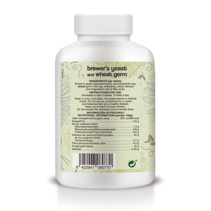 Gérmen de Trigo e Levedura de Cerveja Soria Natural, 500 comprimidos