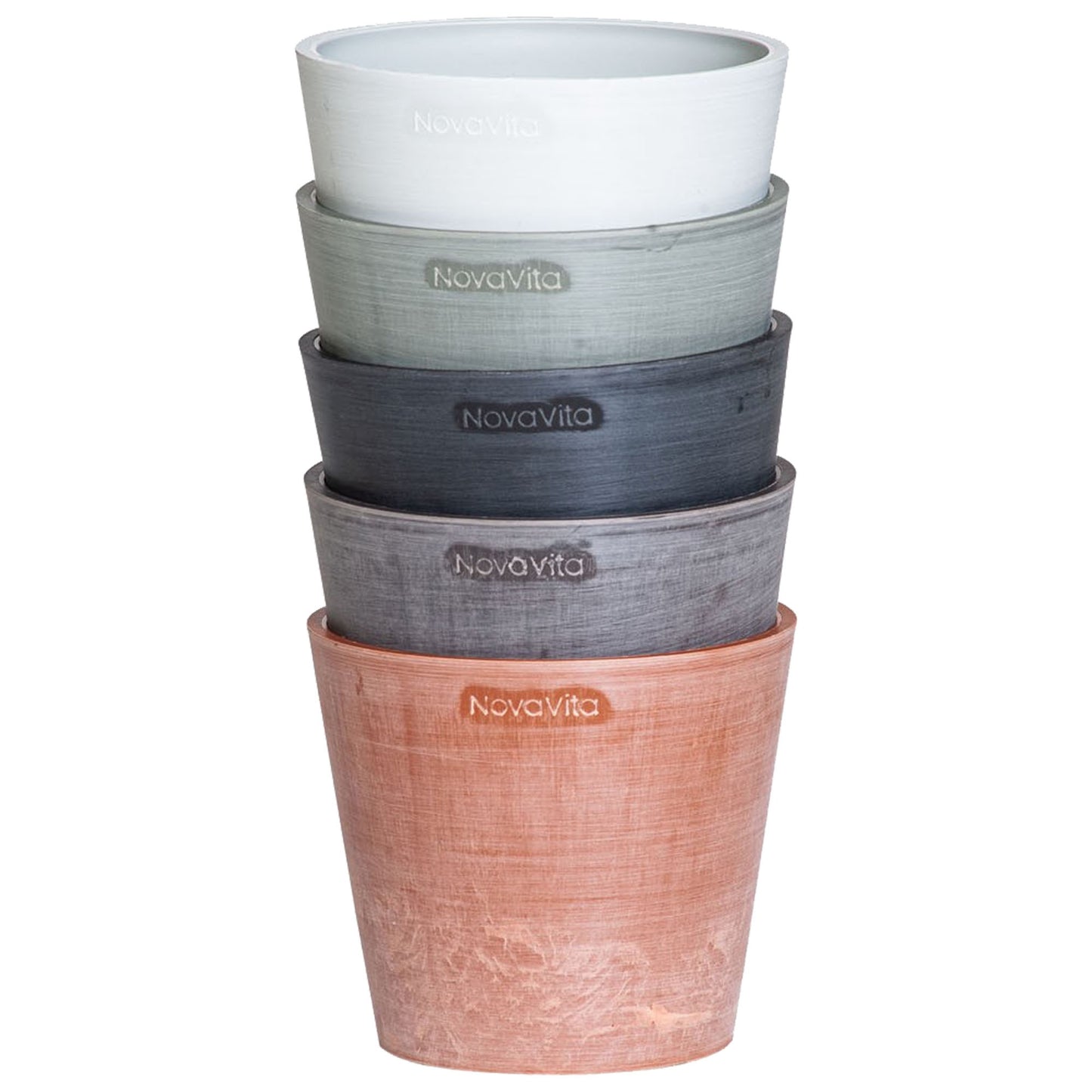 Maceta Tipo Cono Truncado Ø 50 Cm Marrón