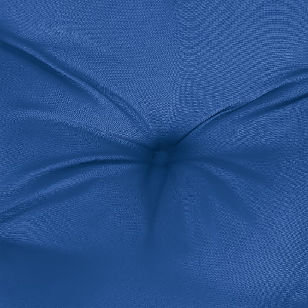 Vidaxl Cojín De Banco De Jardín Tela Oxford Azul 100x(50+50)x7 Cm_5