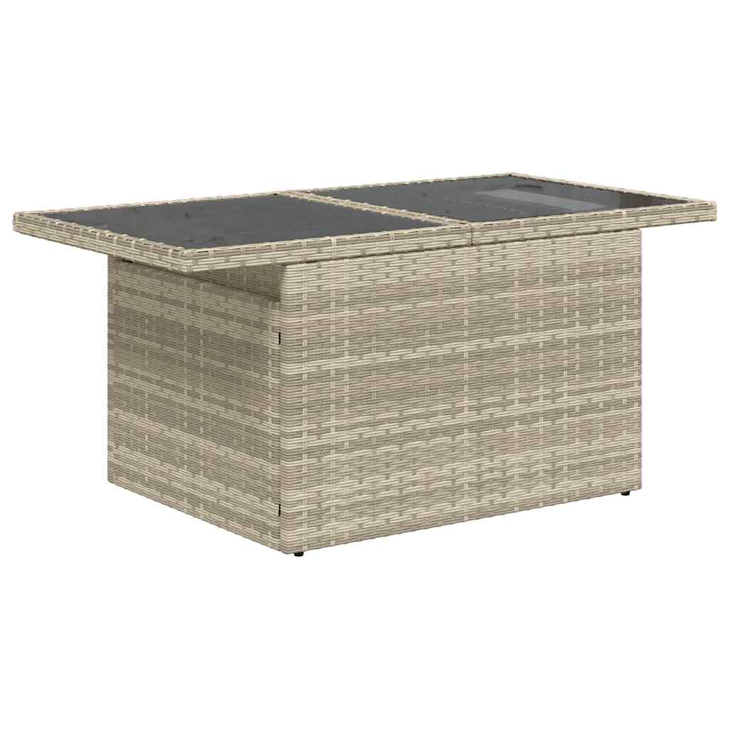 Set De Sofás De Jardín 6 Pzas Y Cojines Ratán Sintético Gris / Vetonek_0