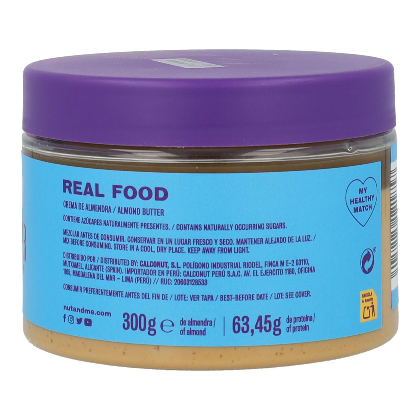 Nut&amp;me Creme de Amêndoa 300 g
