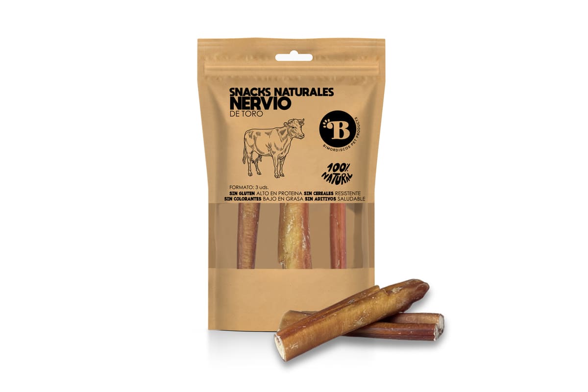 Bimordiscos Nervio De Toro Para Perros - 3 Unidades.